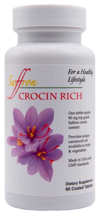 CROCIN RICH - 60 Ct/Bottle for 2 months, for Visual, Macular and Eye Health