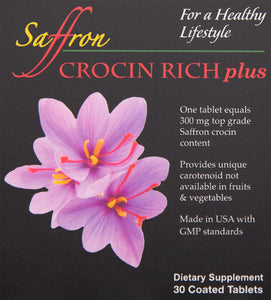 CROCIN RICH plus - 30 Ct/Bottle, Patent Formulation for Memory, Cognition, Body and Mind